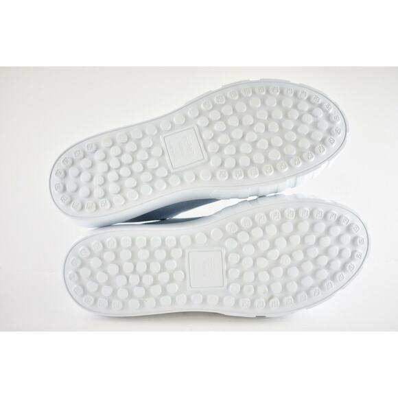 Fendi Force Sky Blue Canvas White Platform FF Logo Low Top Trainer Sneaker 35.5 - Picture 12 of 12